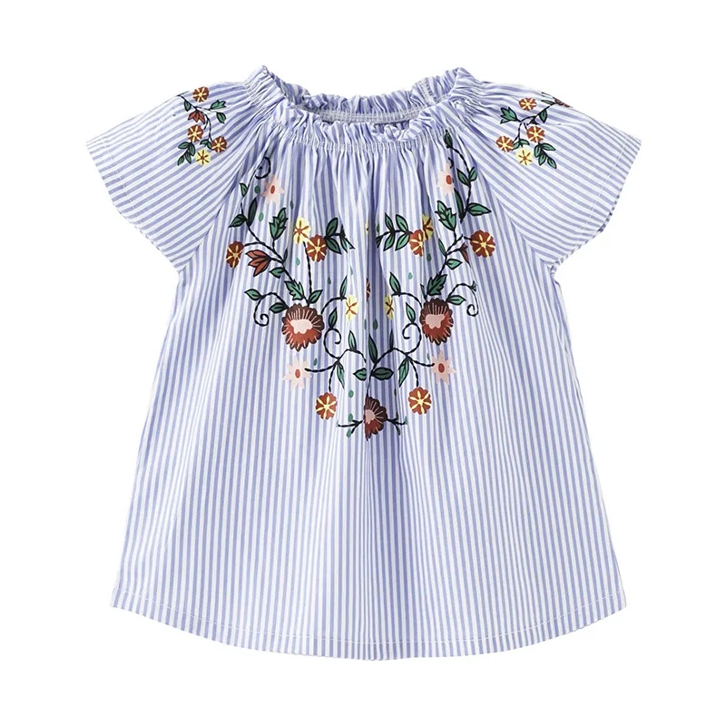Little Maven New Summer Kids Clothing Short O-neck Blue Floral Pinted Woven Striped Cotton Girls Sweet Blouses Tshirt Tee
Little Maven New Summer Kids Clothing Short O-neck Blue Floral Pinted Woven Striped Cotton Girls Sweet Blouses Tshirt Tee