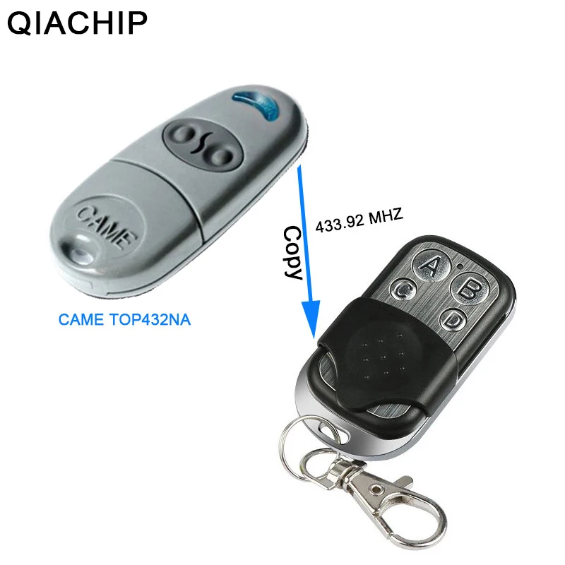 QIACHIP Copy CAME TOP 432NA Duplicator 433.92 mhz Remote Control Universal Garage Door Gate Remote Cloning 433 MHz Transmitter
QIACHIP Copy CAME TOP 432NA Duplicator 433.92 mhz Remote Control Universal Garage Door Gate Remote Cloning 433 MHz Transmitter