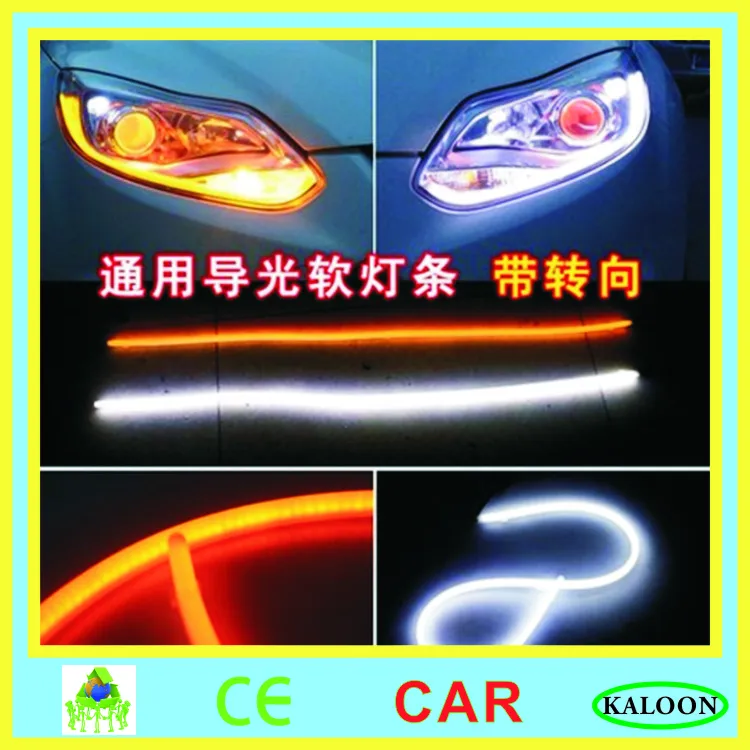 30 45 60 85 cm car flexible DRL running turn signal white amber led guide bar silicone daytime running light headlight strip
30 45 60 85 cm car flexible DRL running turn signal white amber led guide bar silicone daytime running light headlight strip