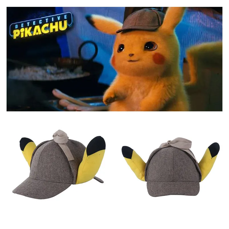 New Anime Pokemon Detective Pikachu Cosplay Hat Women Girls Cotton Caps Bow Pikachu Ear Demo Cap Accessories Street Sun Hats
New Anime Pokemon Detective Pikachu Cosplay Hat Women Girls Cotton Caps Bow Pikachu Ear Demo Cap Accessories Street Sun Hats