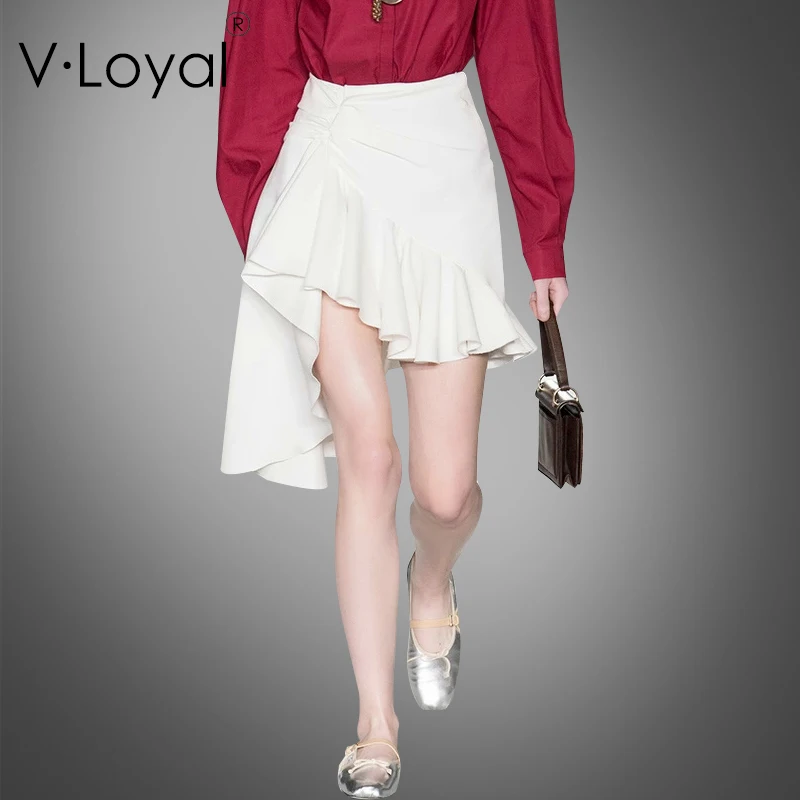 Summer new fashion, lotus leaf half skirt, European and white A half skirt
Summer new fashion, lotus leaf half skirt, European and white A half skirt