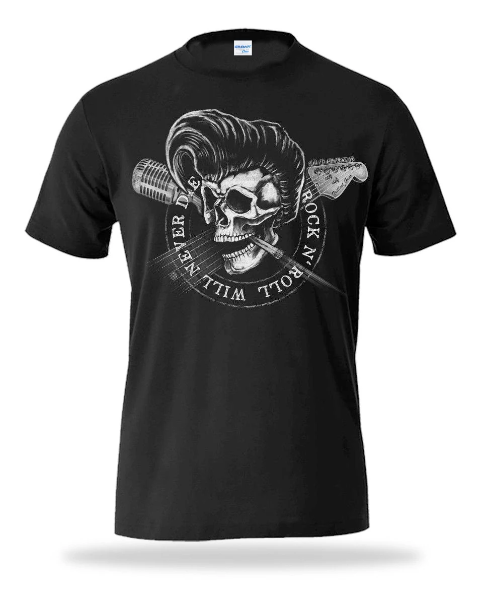 2019 Newest Letter Prin Hot Sale T-Shirt Rockabilly Vintage Oldschool Rock N' Roll Will Never Die 100% cotton T Shirt
2019 Newest Letter Prin Hot Sale T-Shirt Rockabilly Vintage Oldschool Rock N' Roll Will Never Die 100% cotton T Shirt