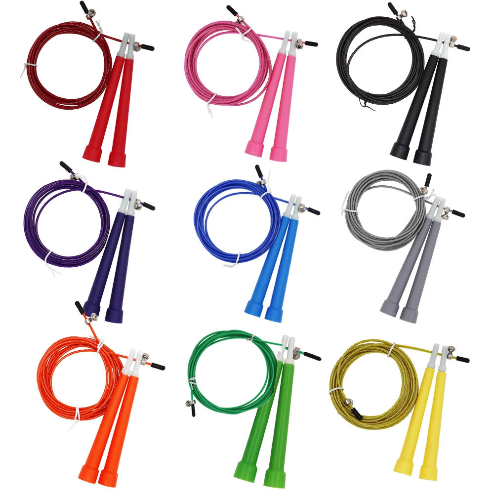 NEW Sport rope skipping Steel Wire Skipping Skip Adjustable Jump Rope Crossfit Fitnesss Equimpment Exercise Workout 3 Meters
NEW Sport rope skipping Steel Wire Skipping Skip Adjustable Jump Rope Crossfit Fitnesss Equimpment Exercise Workout 3 Meters