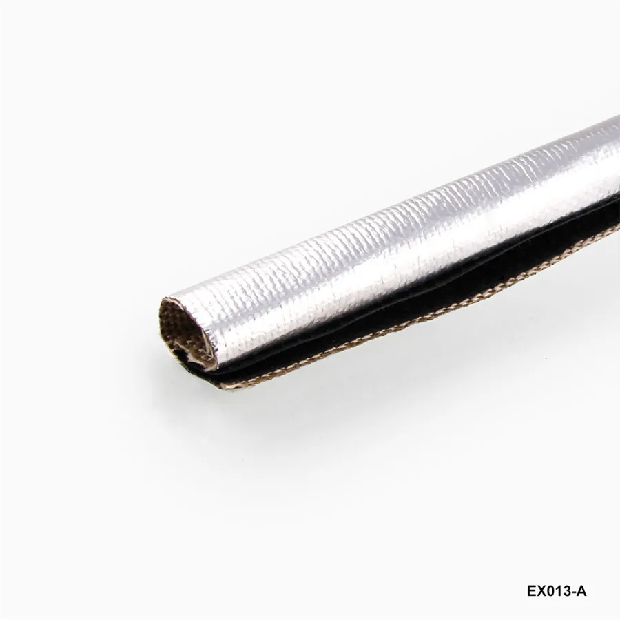 Heat Sleeve Hook /& Loop Insulating Hose Wrap Tube Reflective Shield 30mm X 1m