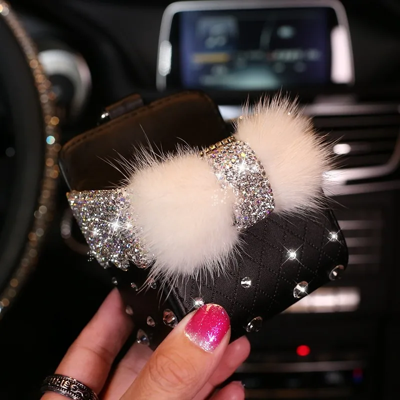 Luxury-Mink-fur-Crystal-Car-Outlet-Air-Vent-Trash-Box-for-Auto-Mobile-Phone-Holder-Leather (4)