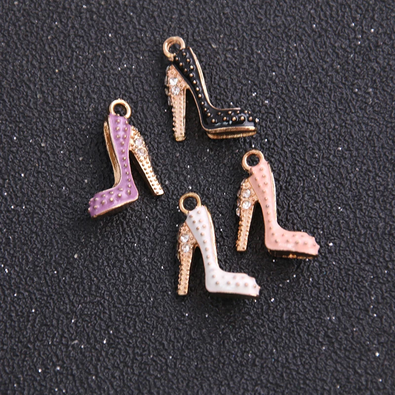 2pcs 14*17mm Four Color Alloy Metal Drop Oil High Heels Charms Pendant For DIY Bracelet Necklace Jewelry Making
2pcs 14*17mm Four Color Alloy Metal Drop Oil High Heels Charms Pendant For DIY Bracelet Necklace Jewelry Making