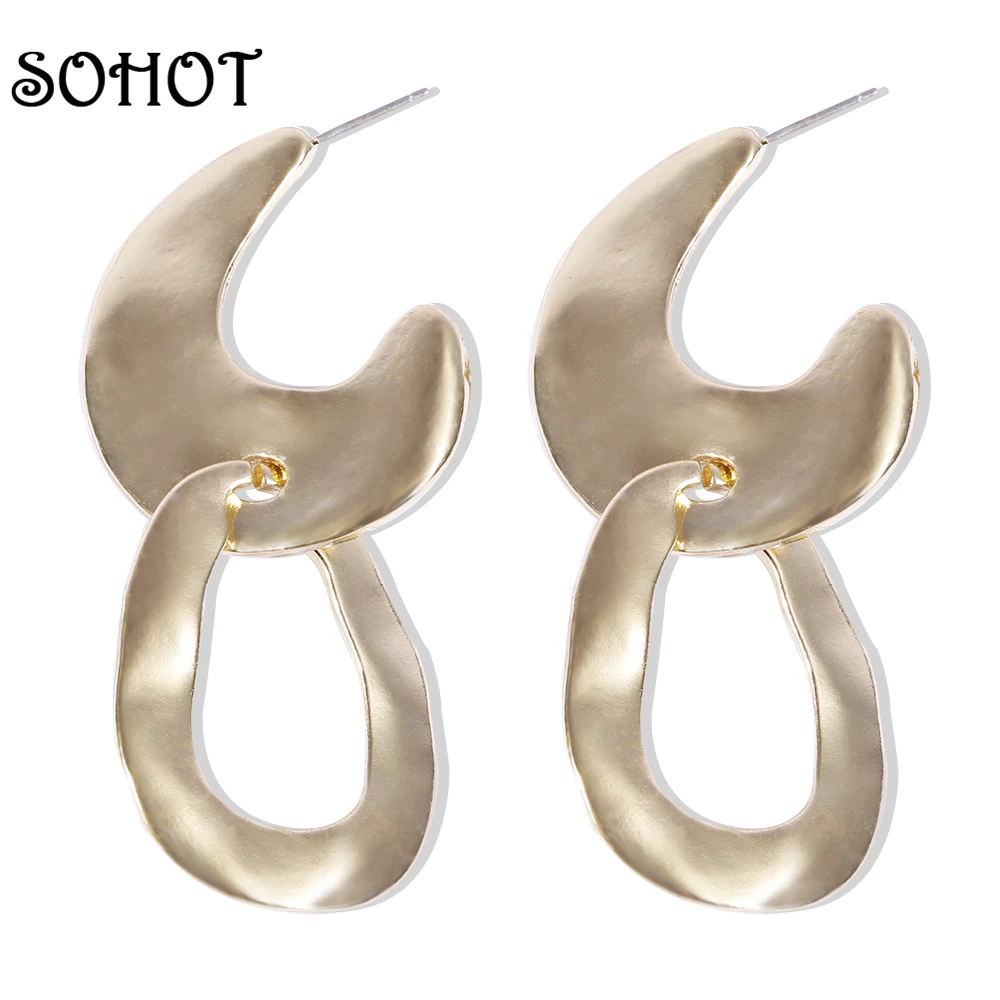 SOHOT Punk Steam Style Stud Earrings Trendy Round Pendant Bohemia Gold Silver Color Women Jewelry Accessories For Mother's Day
SOHOT Punk Steam Style Stud Earrings Trendy Round Pendant Bohemia Gold Silver Color Women Jewelry Accessories For Mother's Day