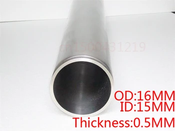 New 16x15mm 16mm OD 15mm ID 0.5mm thickness 50cm Gr2 titanium tube TA2 titanium pipelines titanium alloy pipe ti-alloy tube Heat 
New 16x15mm 16mm OD 15mm ID 0.5mm thickness 50cm Gr2 titanium tube TA2 titanium pipelines titanium alloy pipe ti-alloy tube Heat