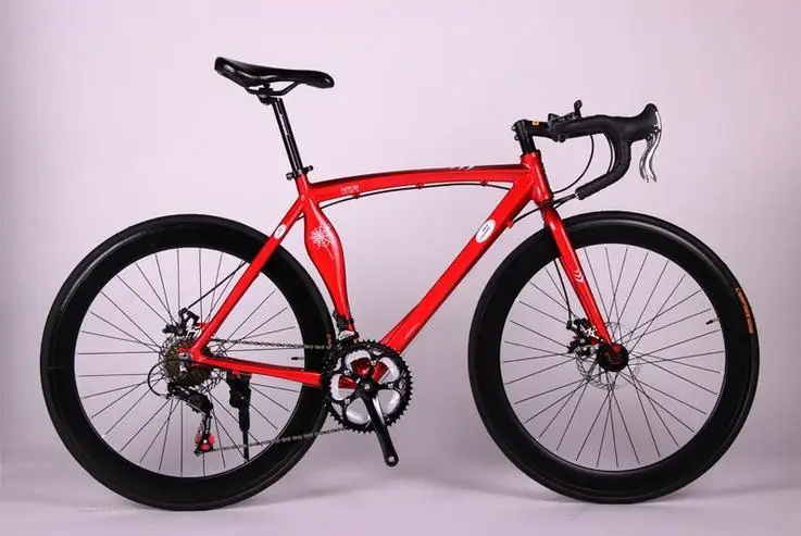 Aluminum alloy 14/21/24/27/30 speed 700C road bicycle 2016 new cycling bicicleta road bike man& woman bike Disc brakes
Aluminum alloy 14/21/24/27/30 speed 700C road bicycle 2016 new cycling bicicleta road bike man& woman bike Disc brakes