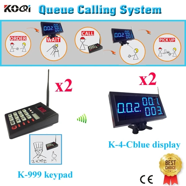Customer Waiter Order System HOT SELL Wireless 2 Display With 2 Transmitter 433mhz Wireless Sound System Led Waiting Machine
Customer Waiter Order System HOT SELL Wireless 2 Display With 2 Transmitter 433mhz Wireless Sound System Led Waiting Machine