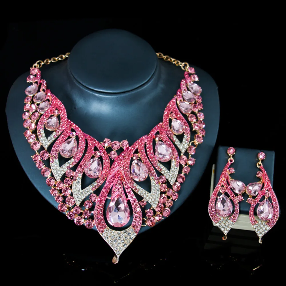 LAN PALACE 2019 new glass stone necklace and earrings Jewelry Sets for lover gift Valentines-day wedding party free shipping
LAN PALACE 2019 new glass stone necklace and earrings Jewelry Sets for lover gift Valentines-day wedding party free shipping