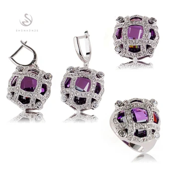 SHUNXUNZE luxury big boho wedding charms jewelry sets & more for women Purple Pink Cubic Zirconia Rhodium Plated R513set R516set
SHUNXUNZE luxury big boho wedding charms jewelry sets & more for women Purple Pink Cubic Zirconia Rhodium Plated R513set R516set