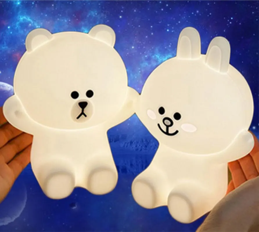 2018 Novelty Cute Bear Rabbit Led Night Light Mini Soft Lamp Night Light Baby Bedroom Living Room Decoration Kid Xmas Gift
2018 Novelty Cute Bear Rabbit Led Night Light Mini Soft Lamp Night Light Baby Bedroom Living Room Decoration Kid Xmas Gift