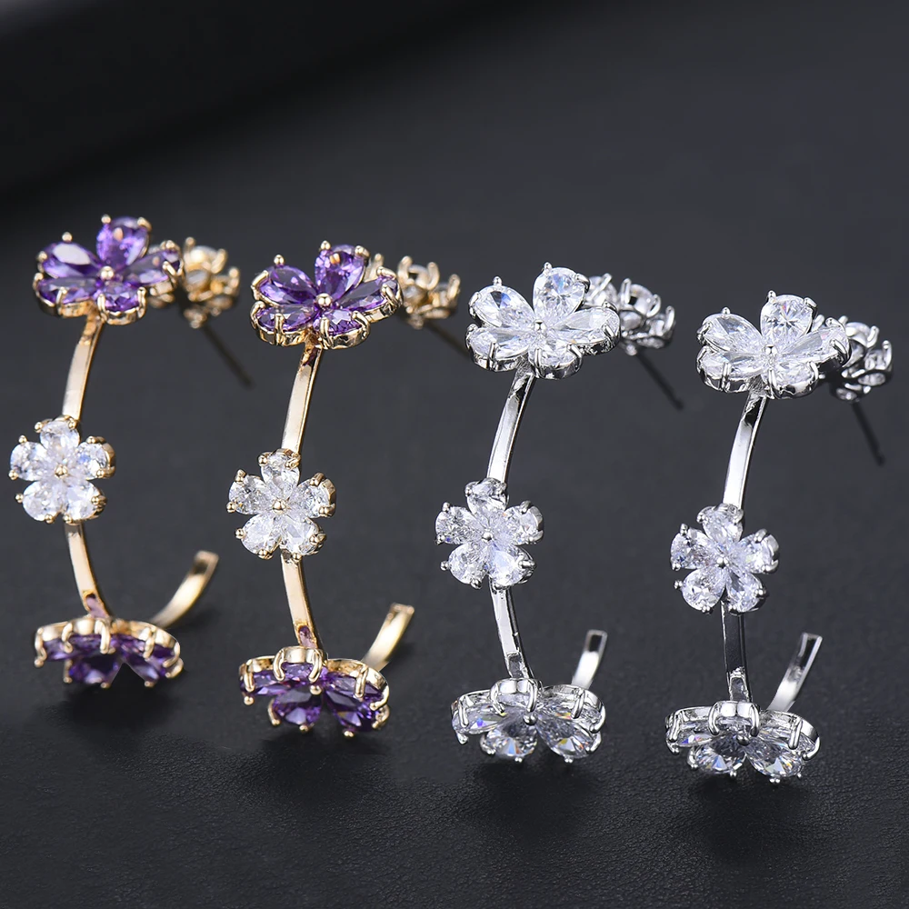 GODKI Elegant Flower Cubic Zircon CZ Circle Hoop Earrings For Women Wedding Fashion Jewelry Trendy Party Retro Hoop Earring 2019
GODKI Elegant Flower Cubic Zircon CZ Circle Hoop Earrings For Women Wedding Fashion Jewelry Trendy Party Retro Hoop Earring 2019
