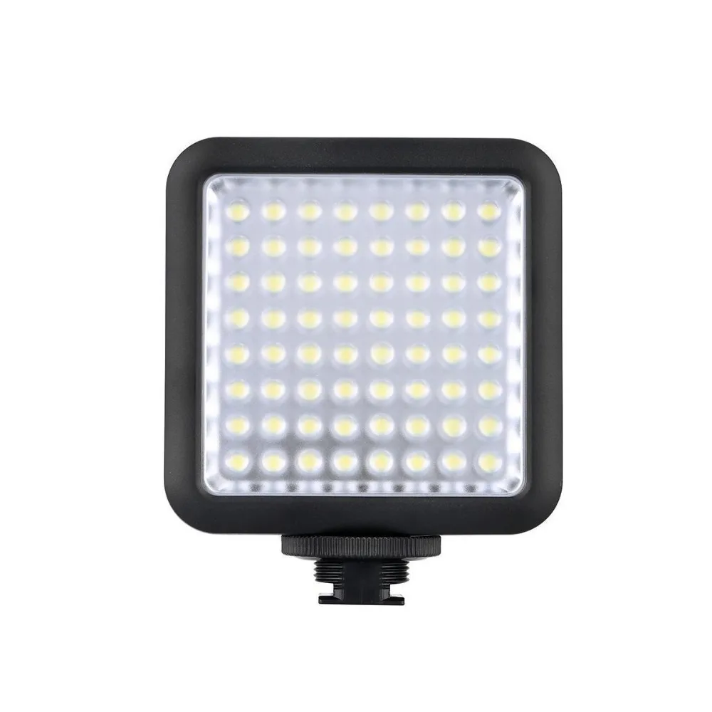 

Godox LED64 Portable & Dimmable Continuous On Camera LED Panel Video Light for DSLR Cameras & Camcorders, 5500K-6500K Color Temp