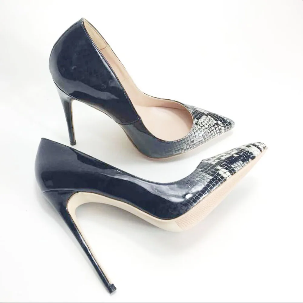 keshangjia new lady high heels snake pattern surface shoes patent exclusive brand PU leather Ms. 10cm 12cm high female model
keshangjia new lady high heels snake pattern surface shoes patent exclusive brand PU leather Ms. 10cm 12cm high female model