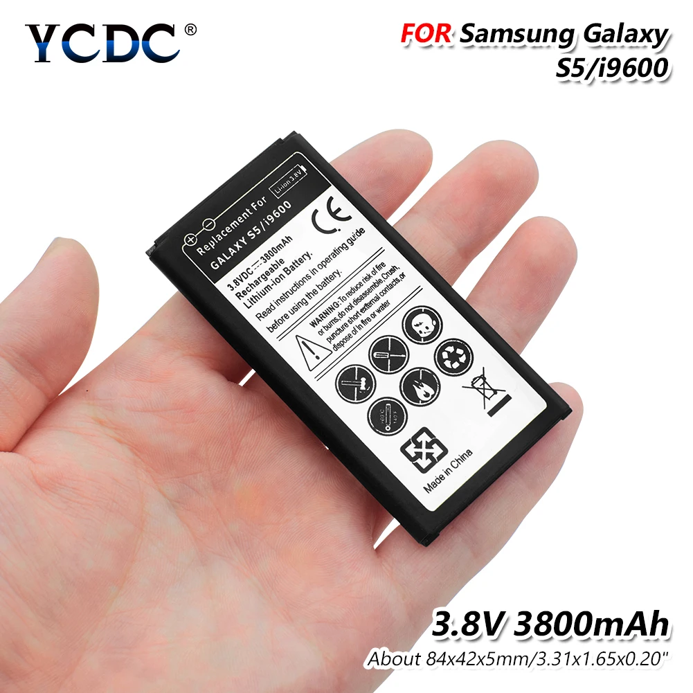 Smart Phone 3.8V 3800mAh Lipo Battery For Samsung Galaxy S5 I9600 G900F G900V Replacement Battery Lithium Battery
Smart Phone 3.8V 3800mAh Lipo Battery For Samsung Galaxy S5 I9600 G900F G900V Replacement Battery Lithium Battery