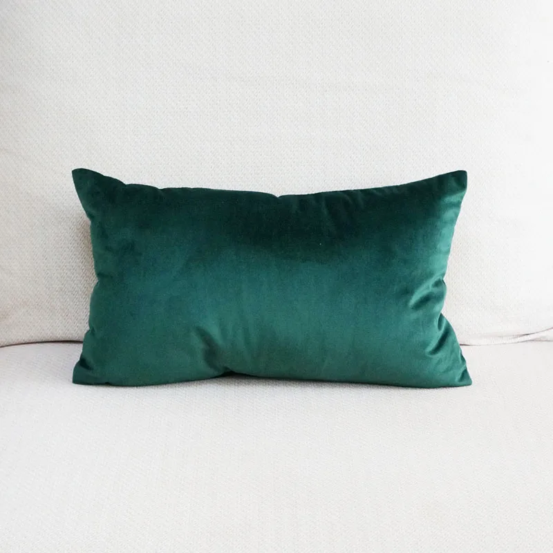 emerald velvet pillow