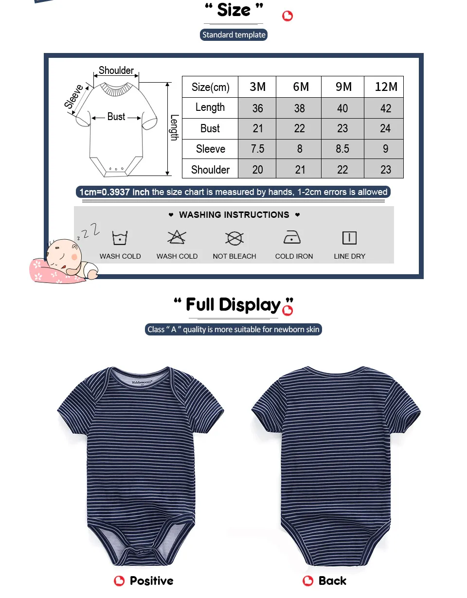 7Pcs/Lot Newborn Baby Rompers Clothing sets Cotton baby jumpsuits Roupa De Bebe Baby boy girl Clothes