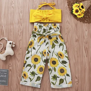 Kids Baby Girl Clothes Sets Summer Fashion Girl Sleeveless Tops+ Sunflowe Wide Leg Pants 2Pcs Girl Outfits
Kids Baby Girl Clothes Sets Summer Fashion Girl Sleeveless Tops+ Sunflowe Wide Leg Pants 2Pcs Girl Outfits