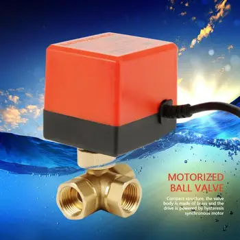 G12 DN15 Brass Valve 3 Way 220VAC Motorized Ball Electrical Valve for Flow Control
G12 DN15 Brass Valve 3 Way 220VAC Motorized Ball Electrical Valve for Flow Control
