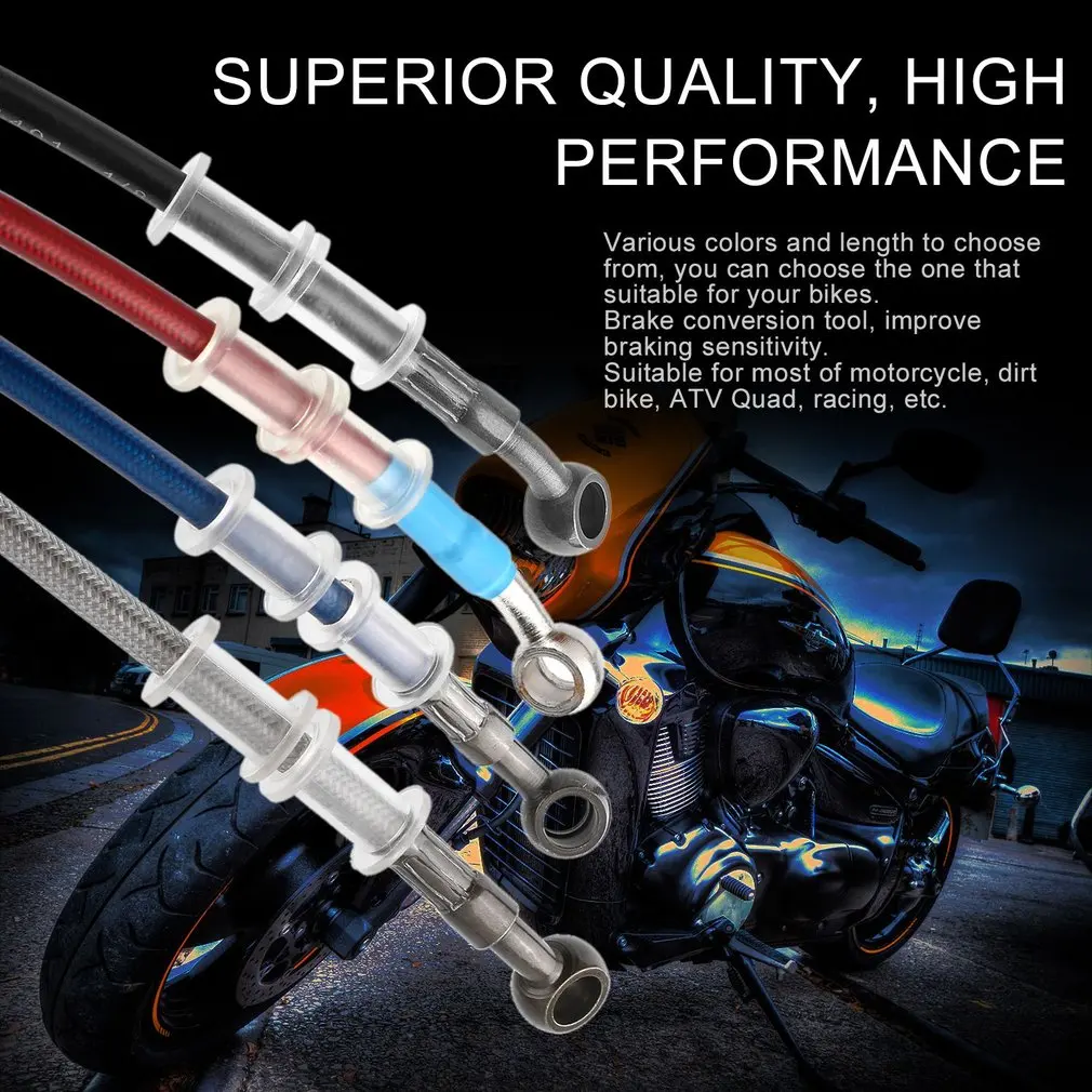 Universal Motorcycle Brake Pipe Braided Steel Hydraulic Reinforce Brake Clutch Oil Hose Line Pipe Tube for Racing Dirt Bike Hot
Universal Motorcycle Brake Pipe Braided Steel Hydraulic Reinforce Brake Clutch Oil Hose Line Pipe Tube for Racing Dirt Bike Hot