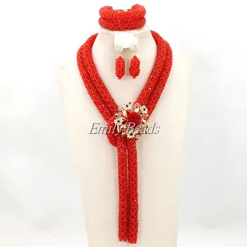 Fashianable Red Costume Nigerian Wedding African Beads Jewelry Set Crystal Necklaces Bridal Jewelry Set Free Shipping AMJ430
Fashianable Red Costume Nigerian Wedding African Beads Jewelry Set Crystal Necklaces Bridal Jewelry Set Free Shipping AMJ430