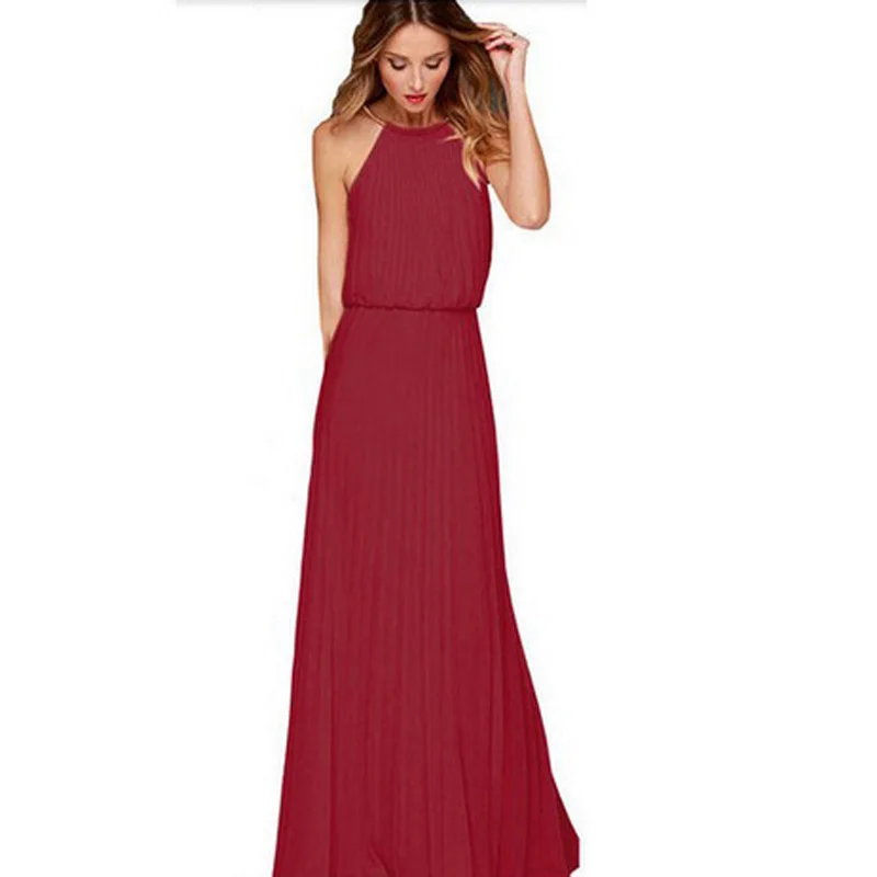 2017 Loose Casual Women Summer Maxi Dresses Chiffon Sexy Sleeveless Halter Long Dress Vestidos De Festa D755
2017 Loose Casual Women Summer Maxi Dresses Chiffon Sexy Sleeveless Halter Long Dress Vestidos De Festa D755