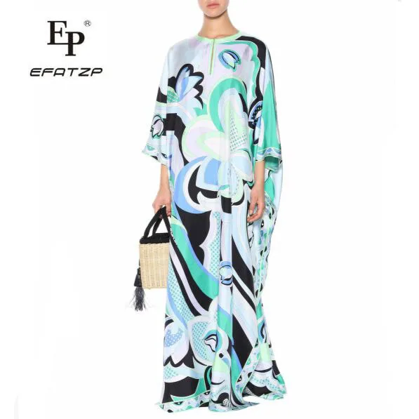 New Fahion 2018 Luxury Maxi Dress Women's 3/4 sleeve elegant Bule Geometry Print XXL Stretch Jersey Silk Spandex Long Dress
New Fahion 2018 Luxury Maxi Dress Women's 3/4 sleeve elegant Bule Geometry Print XXL Stretch Jersey Silk Spandex Long Dress