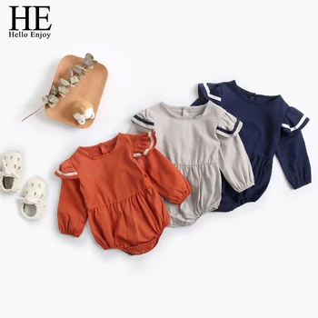 HE Hello Enjoy Toddler Baby Bodysuits Twin Clothes Winter Navy Long Sleeve Solid Jumpsuits New born Baby Clothes Girl Overalls
HE Hello Enjoy Toddler Baby Bodysuits Twin Clothes Winter Navy Long Sleeve Solid Jumpsuits New born Baby Clothes Girl Overalls