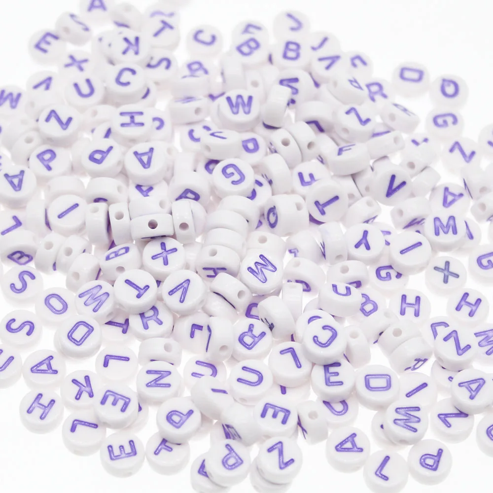 CHONGAI 300PCS Round Single Color Acrylic Letter Beads For Jewelry Making Kid Diy Material Loose Spacer 4*7mm
CHONGAI 300PCS Round Single Color Acrylic Letter Beads For Jewelry Making Kid Diy Material Loose Spacer 4*7mm