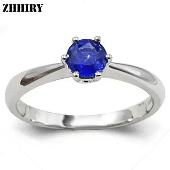 ZHHIRY Women Genuine 18K White Gold Natural Blue Sapphire Ring Gemstone Wedding Rings With Certificate Lettering Fine Jewelry
ZHHIRY Women Genuine 18K White Gold Natural Blue Sapphire Ring Gemstone Wedding Rings With Certificate Lettering Fine Jewelry