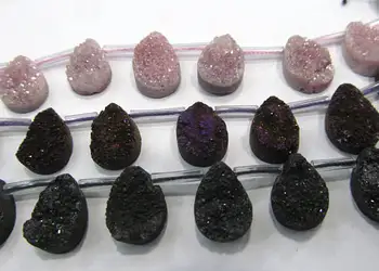 Drilled--AA Grade Geuniune Druzy Drusy Crystal Quartz Beads Round teardrop peach Cabochon Assorted Jewelry Beads 8-20mm full str
Drilled--AA Grade Geuniune Druzy Drusy Crystal Quartz Beads Round teardrop peach Cabochon Assorted Jewelry Beads 8-20mm full str