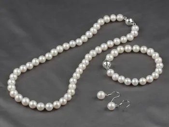 women big Jewelry set Genuine Natural Freshwater Grade 8.5-9mm Natural White Freshwater Pearl Necklace, Bracelet & Earrings Set
women big Jewelry set Genuine Natural Freshwater Grade 8.5-9mm Natural White Freshwater Pearl Necklace, Bracelet & Earrings Set