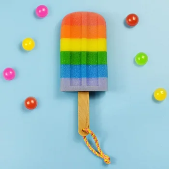 Rainbow Bath Brush Ice Cream Shaped Stick Bathing Washing Body Brush Sponges Soft Shower Sponge Kitchen Bathroom Cleaning Tool
Rainbow Bath Brush Ice Cream Shaped Stick Bathing Washing Body Brush Sponges Soft Shower Sponge Kitchen Bathroom Cleaning Tool