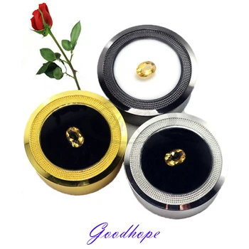 Exquisite 3pcs/Lot Wedding Loose Diamond Display Case Box Alloy Gem Gemstone Holder Show Beads Jewelry Storage Container 42*18mm
Exquisite 3pcs/Lot Wedding Loose Diamond Display Case Box Alloy Gem Gemstone Holder Show Beads Jewelry Storage Container 42*18mm