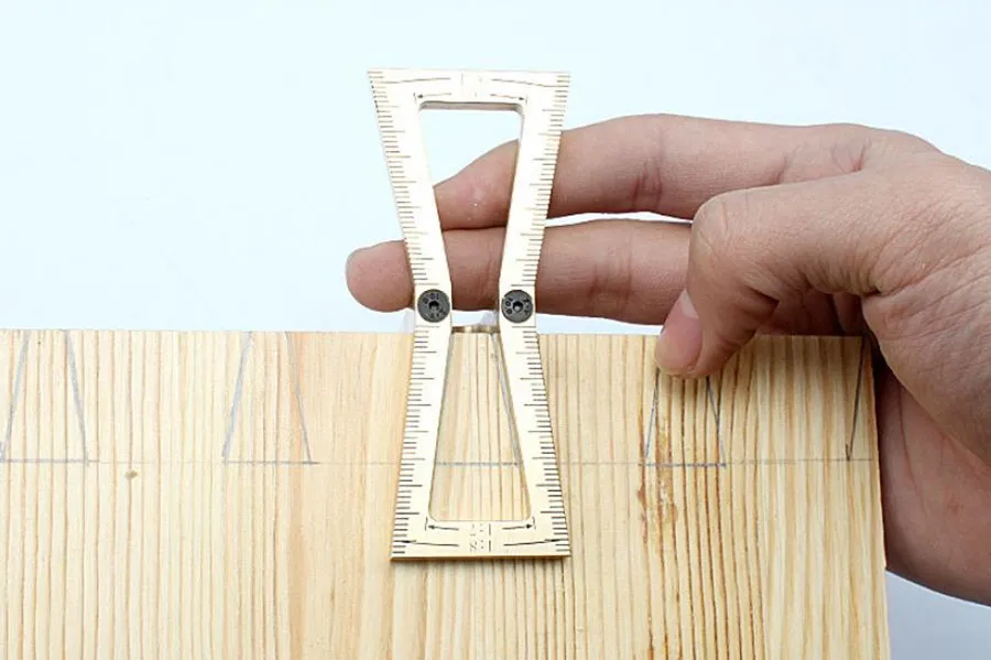 Dovetail Mortise Gauge Hand Cut Copper Marker Template A