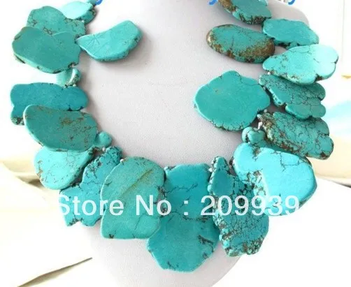 free shipping 002003 Large Slab 40mm&8mm Round Light Blue fine stone Necklace GP
free shipping 002003 Large Slab 40mm&8mm Round Light Blue fine stone Necklace GP