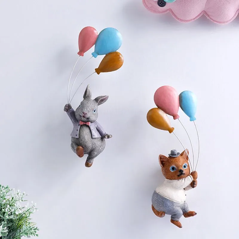 Nordic Style Resin Cartoon Animal Balloon Ornaments Creative Cute Childen Bedroom Wall Hanging Desktop Decoration Handicrafts
Nordic Style Resin Cartoon Animal Balloon Ornaments Creative Cute Childen Bedroom Wall Hanging Desktop Decoration Handicrafts
