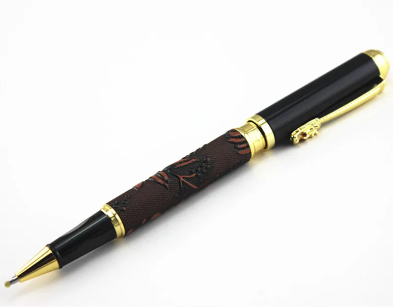 Luxury New brand classic dark red and black Leather grape pattern roller ball pen classic blance pen stationery Hot sell
Luxury New brand classic dark red and black Leather grape pattern roller ball pen classic blance pen stationery Hot sell