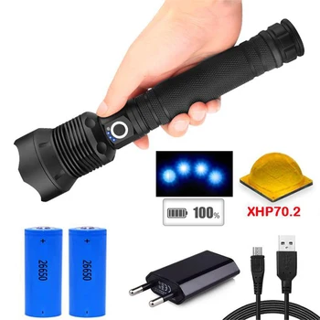 Led Flashlight 50000 lumens XHP70.2 the led rechargeable flashlight of high power xhp70 xhp50 18650 or 26650 Torch hunting light
Led Flashlight 50000 lumens XHP70.2 the led rechargeable flashlight of high power xhp70 xhp50 18650 or 26650 Torch hunting light