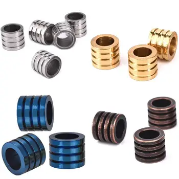10pcs Stainless Steel 6/8mm Big Hole Gold Silver Blue Stripe Spacer Beads Charms For Jewelry Making DIY Bracelet Metal Beads
10pcs Stainless Steel 6/8mm Big Hole Gold Silver Blue Stripe Spacer Beads Charms For Jewelry Making DIY Bracelet Metal Beads