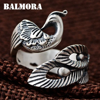 BALMORA 990 Pure Silver Phoenix Peony Open Rings Women Mother Gifts Animal Ring Fashion Jewelry High Quality Bijoux SY20951
BALMORA 990 Pure Silver Phoenix Peony Open Rings Women Mother Gifts Animal Ring Fashion Jewelry High Quality Bijoux SY20951