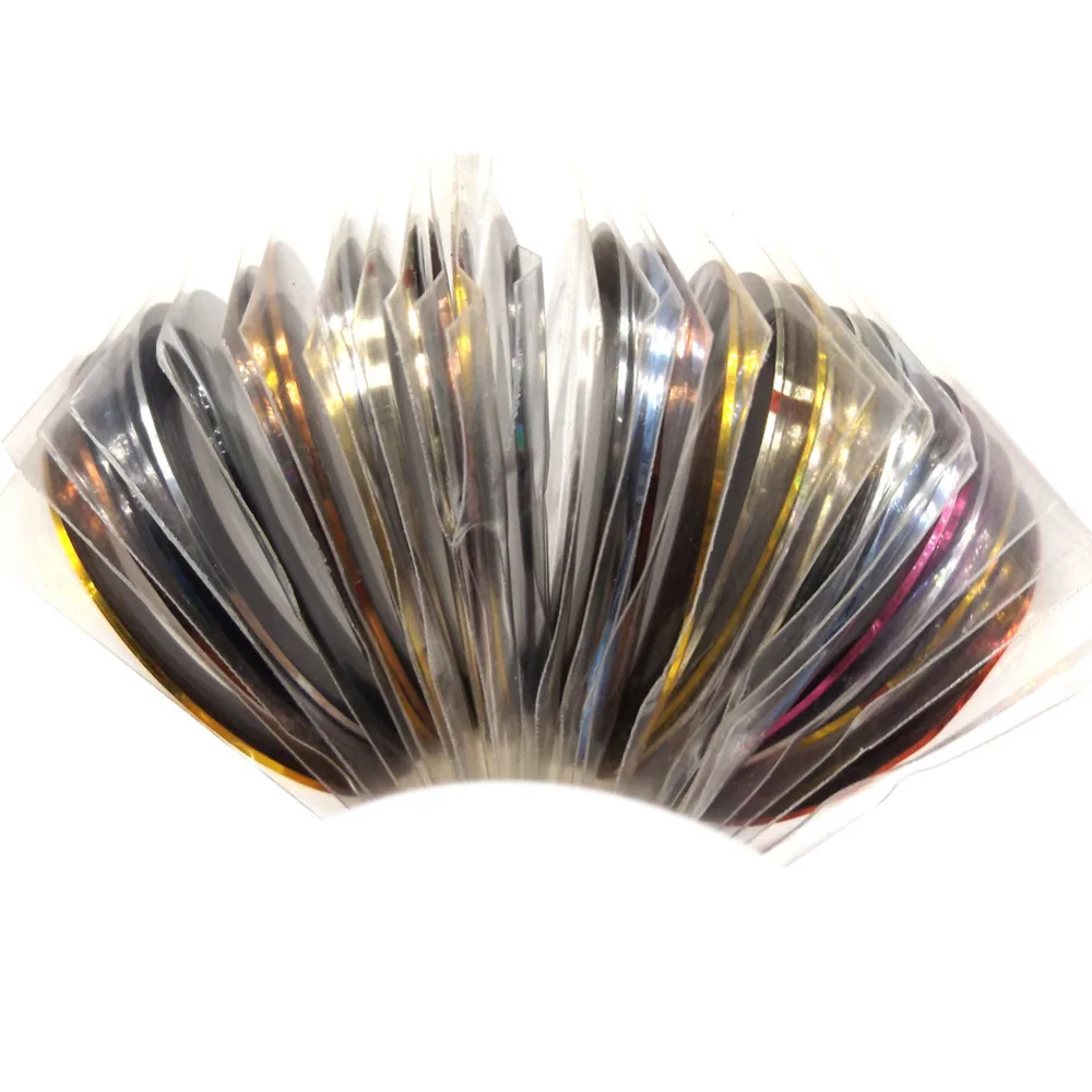 30PCS/LOT Nail Art Decorations Mix Color Rolls Striping Tape Nail Sticker All for Nail Metallic Yarn Line Japan Nail
30PCS/LOT Nail Art Decorations Mix Color Rolls Striping Tape Nail Sticker All for Nail Metallic Yarn Line Japan Nail
