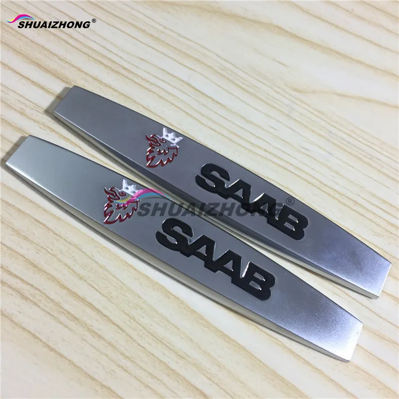 2PCS SAAB Car Fender side Badge Decal rear bumper trunk Sticker Car style for Saab 9-3 9-5 93 95
2PCS SAAB Car Fender side Badge Decal rear bumper trunk Sticker Car style for Saab 9-3 9-5 93 95