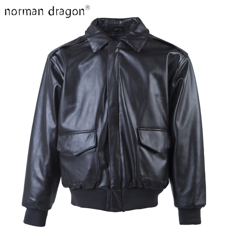 High Quality A-2 Leather Military Tactical Male Army Flight Bomber Jacket Baseball Varsity College Pilot Air Force Coat For Men
High Quality A-2 Leather Military Tactical Male Army Flight Bomber Jacket Baseball Varsity College Pilot Air Force Coat For Men