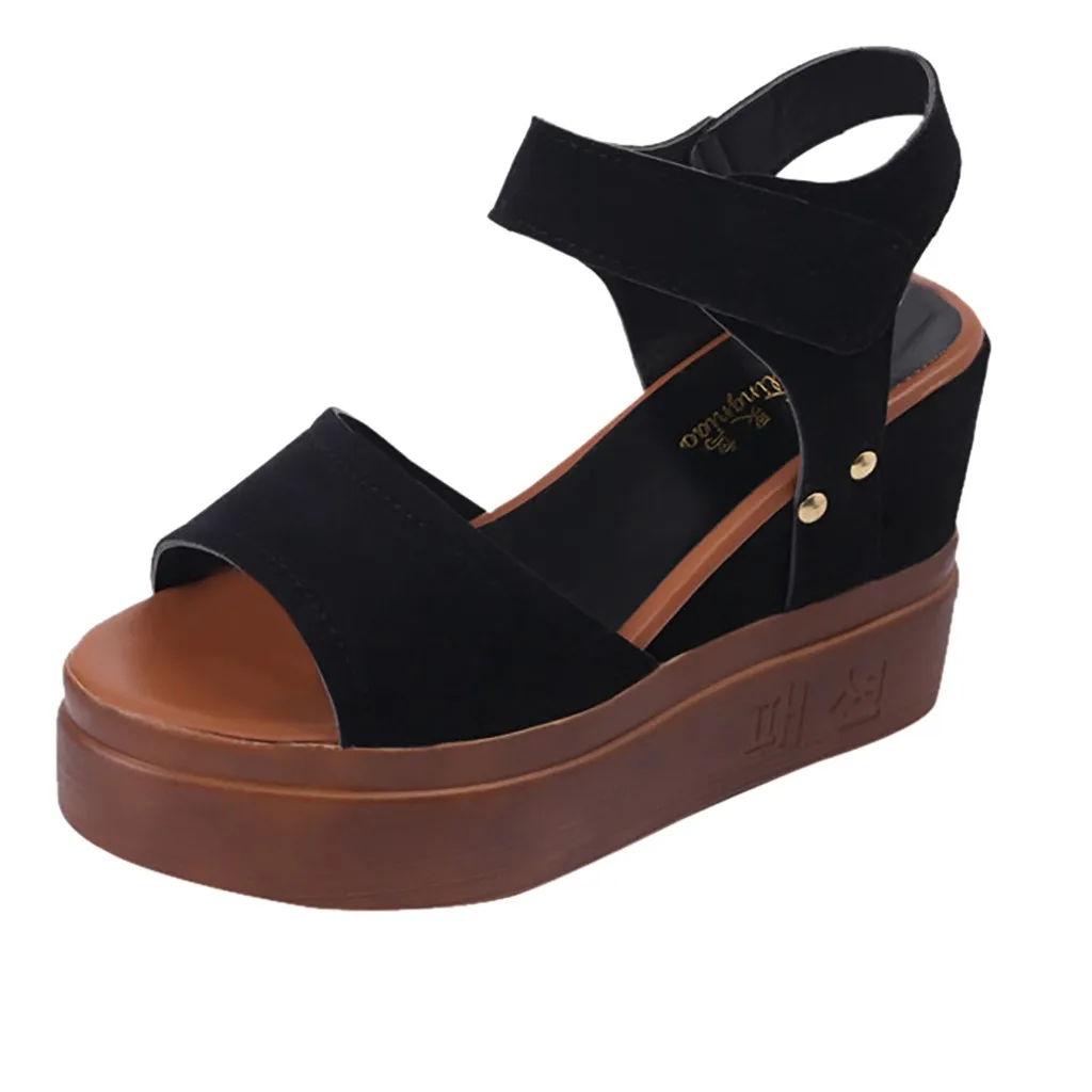 SAGACE Summer new sandals waterproof platform sandals thick bottom wedge sandals open toe solid color casual shoes large size
SAGACE Summer new sandals waterproof platform sandals thick bottom wedge sandals open toe solid color casual shoes large size