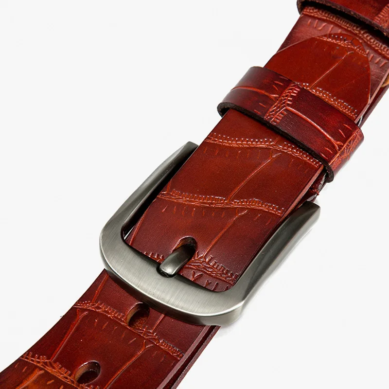 Cow genuine leather luxury strap male belts for men new fashion classice vintage pin buckle men belt High Quality
Cow genuine leather luxury strap male belts for men new fashion classice vintage pin buckle men belt High Quality