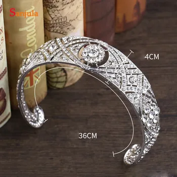 Glitter Crystal Wedding Crowns British Princess Design Bridal Tiara Luxury Headband Wedding Dress Accessories T002
Glitter Crystal Wedding Crowns British Princess Design Bridal Tiara Luxury Headband Wedding Dress Accessories T002