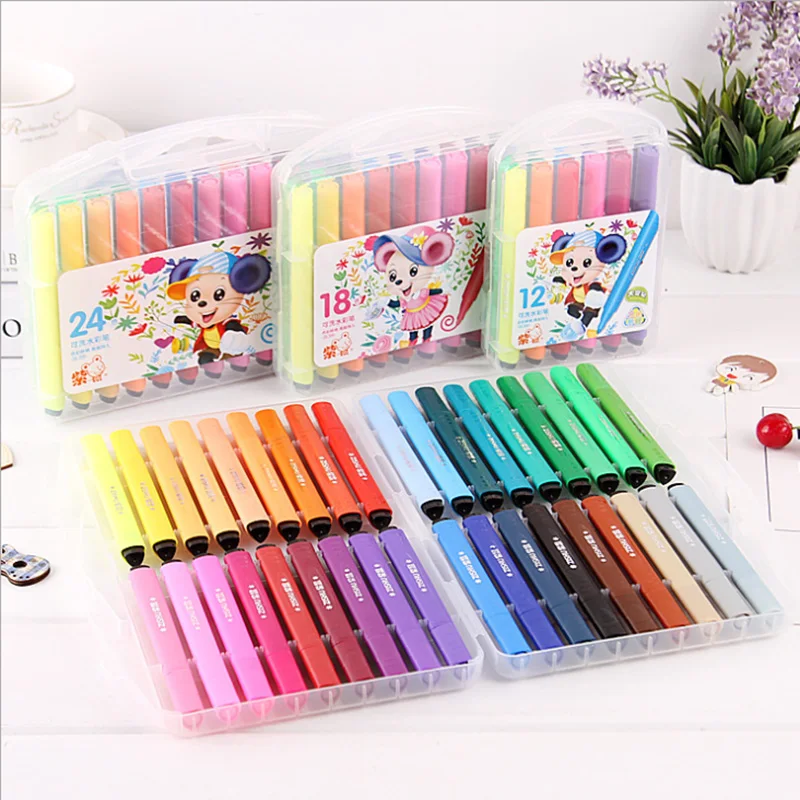 12-color triangle brush children washable watercolor brush environmental protection brush suit
12-color triangle brush children washable watercolor brush environmental protection brush suit
